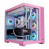 Thermaltake View 380 850W 80+ Gold ARGB USB 3.2 Bubble Pink ATX Mid Tower Kasa CA-3Z2-85MAWE-00 thumbnail 1