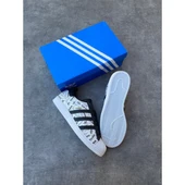 ADİDAS SÜPER STAR DERİ METERYAL BEYAZ GAZETE SS004 thumbnail 2