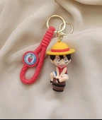 Silikon Anahtarlık One Piece Monkey D. Luffy Karakter Figür Çanta Süsü Oyuncak 18119 thumbnail 4