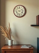 Zentime 36 Cm Kırmızı Dekoratif Duvar Saati thumbnail 1