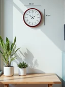 Zentime 36 Cm Kırmızı Dekoratif Duvar Saati thumbnail 5