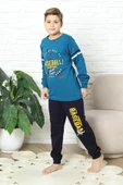 Erkek Çocuk Pijama Takımı %100 Pamuk İnterlok Kumaş 12447 thumbnail 9