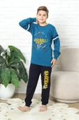 Erkek Çocuk Pijama Takımı %100 Pamuk İnterlok Kumaş 12447 thumbnail 8