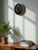 Zentime 36 Cm Gri Dekoratif Duvar Saati thumbnail 4