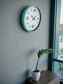 Zentime 36 Cm Turkuaz Dekoratif Duvar Saati thumbnail 4