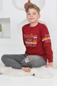 Erkek Çocuk Baskılı %100 Pamuk İnterlok Kumaş Pijama Takımı 12446 thumbnail 8