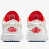 Nike  Air Jordan 1 Low SE, White/Flash Crimson thumbnail 3
