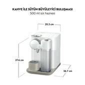 Nespresso F541 Gran Latissima Süt Çözümlü Kahve Makinesi,Beyaz thumbnail 3