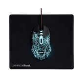 Trust 24752 Basic Gaming Mouse + Mousepad, RGB, Siyah thumbnail 1