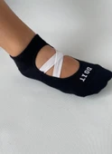 2’li Pilates & Yoga Çorap Seti – Kaydırmaz Tabanlı Unisex Pamuklu Spor Patik Çorap thumbnail 4