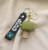 Silikon Anahtarlık Baby Yoda Karakter Figür Çanta Süsü Oyuncak thumbnail 3