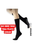 Kaydırmaz Taban Unisex Siyah Yoga, Pilates Ve Tavaf Çorabı | Konforlu Spor Dizaltı Soket Çorap 36-40 thumbnail 1
