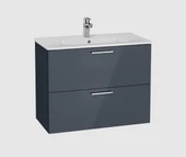 Mia 60 cm Antrasit Çekmeceli alt banyo dolabı + lavabo thumbnail 2
