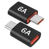 SChitec 6A UsbA to Type-C Dönüştürücü Adaptör | Hızlı Şarj & Veri Aktarım Adaptörü J624 thumbnail 4