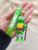 Silikon Anahtarlık Ninja Kaplumbağalar Donatello Karakter Figür Çanta Süsü Oyuncak thumbnail 2