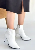 Mişha Beyaz Cilt Topuklu Bot thumbnail 2