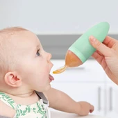 TBN11419 BOON - SQUIRT Silikon Yeşil Mama Kaşığı thumbnail 2