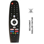 (SES KOMUZSUZ) NEXT * VİVAX * CONTI NETFLIX-YOUTUBE-PRİMEVİDEO GOOGLE PLAY TUŞLU ANDROİD LCD-LED TV KUMANDASI thumbnail 2