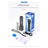 SFL2203 Teleskopik Zoom, 450 Lümen Max Işık Gücü, Sos Modu ve Metal Gövdeli Şarj Edilebilir ve Çıkarılabilir Pilli Uzun Menzilli 5W LED El Feneri thumbnail 7