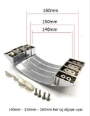 DUŞA KABİN KULP TAKIMI KROM KAPLAMALI  (14-15-16CM) thumbnail 2