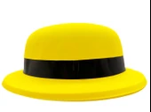 Neon Partisi Sarı Renk Melon Plastik Parti Şapkası thumbnail 2