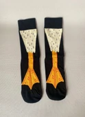 Ördek Ayağı Desenli Unisex Soket Çorap (1 Çift) – Eğlenceli Funny Socks Premium Kalite thumbnail 6