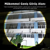 SFL2203 Teleskopik Zoom, 450 Lümen Max Işık Gücü, Sos Modu ve Metal Gövdeli Şarj Edilebilir ve Çıkarılabilir Pilli Uzun Menzilli 5W LED El Feneri thumbnail 5
