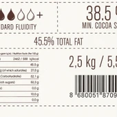 BEYAZ PUL ÇİKOLATA %38,5 - pastacılık - çikolata - damla - drop - pul - eritme - kuvertur thumbnail 2