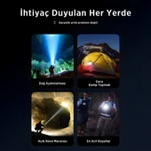 SFL2203 Teleskopik Zoom, 450 Lümen Max Işık Gücü, Sos Modu ve Metal Gövdeli Şarj Edilebilir ve Çıkarılabilir Pilli Uzun Menzilli 5W LED El Feneri thumbnail 4