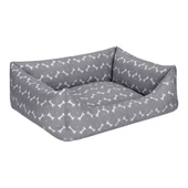 Pet Comfort Uniform Bone Gri-Beyaz Kedi ve Köpek Yatağı M 60x50cm thumbnail 2