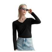 Kadın Uzun Kollu T-shirt 3GA2E4245 thumbnail 10