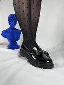 KB-ZN102 Kömür Rugan Günlük Kadın Babet thumbnail 4