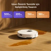 S8 Pro Plus Akıllı Robot Süpürge - Beyaz thumbnail 4
