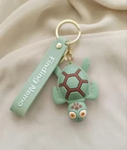Silikon Anahtarlık Caretta Caretta Deniz Kaplumbağası Çanta Süsü Oyuncak thumbnail 4