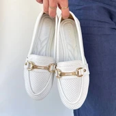 Rain Beyaz Cilt Babet Ayakkabı thumbnail 4