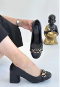 Lucky Siyah Cilt Topuklu Ayakkabı thumbnail 1