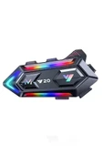 Y20 Motor Kurye Kask Kulaklık Rgb Modlu Bluetooth Motosiklet Kulaklık 5.3 Bluetooth Interkom thumbnail 1