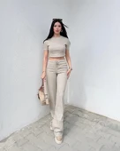 Bol paça pantolonlu alt üst takım thumbnail 3