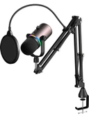 Havit Gamenote GK63 PRO RGB Gaming Profesyonel Oyuncu Yayıncı Mikrofonu ve Masa Standı thumbnail 4