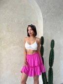 Çingene keten etek fuşya s24808 thumbnail 6