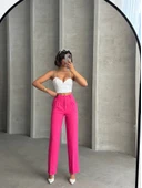 Palazzo fuşya pantolon thumbnail 5