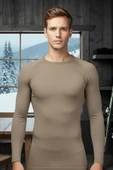 Thermoform Extreme Erkek Seamless Termal İçlik Sweatshirt Kum thumbnail 6