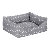 Pet Comfort Uniform Bone Gri-Beyaz Kedi ve Köpek Yatağı S 50x40cm thumbnail 2