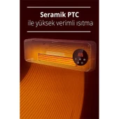 Kiwi KHT 8490 2000 W Duvar Tipi Fanlı Isıtıcı thumbnail 5