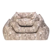 Pet Comfort Alpha  Açık Kahverengi-Beyaz Kedi ve Köpek Yatağı S 60x50cm thumbnail 4