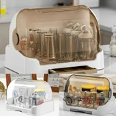 DailyTech Kapaklı Bebek Biberon Mutfak Eşyası Kurutma Saklama Standı Kutusu thumbnail 3