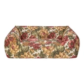 Pet Comfort Alpha  Gül Desenli Köpek Yatağı L 105x85cm thumbnail 1