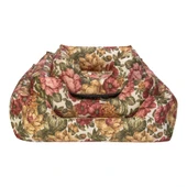 Pet Comfort Alpha  Gül Desenli Köpek Yatağı L 105x85cm thumbnail 4