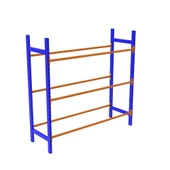 3 Katlı Damacana Rafı H: 150 cm - Damacana İstifleme Rafı  40x180 cm thumbnail 3