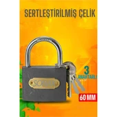 HSNET Çelik Asma Kilit 60 MM 3 anahtarlı Sonax Design thumbnail 1